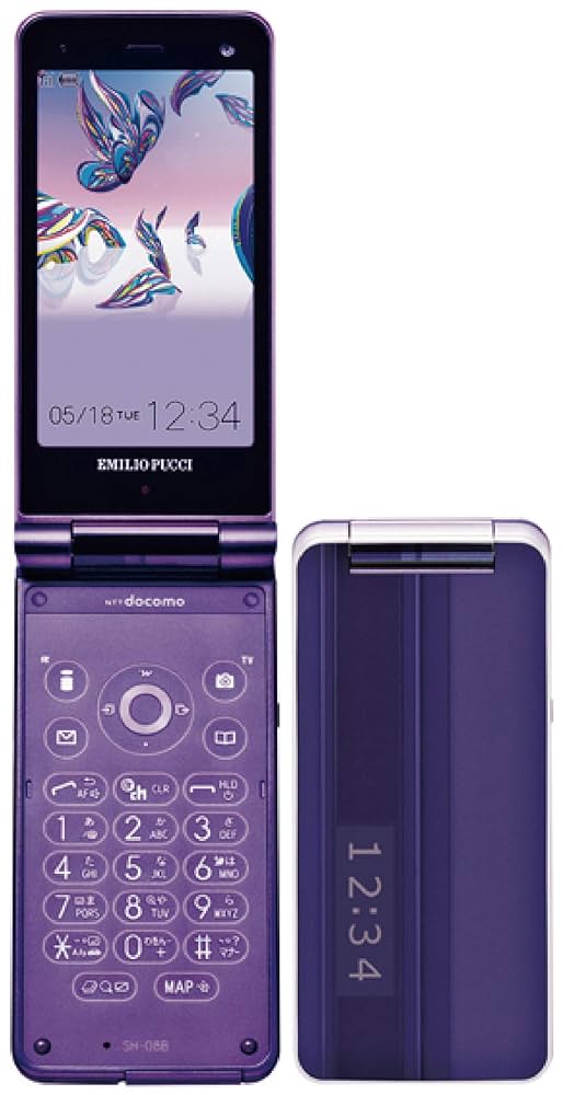 Amazon.co.jp: Sharp SH-08B Florence Purple Mobile Phone